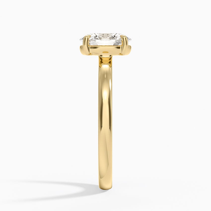 Alice Solitaire Ring Yellow Gold 18k Oval Engagement Ring