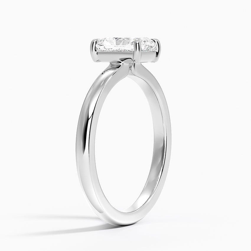Alice Solitaire Ring Platinum Radiant Engagement Ring