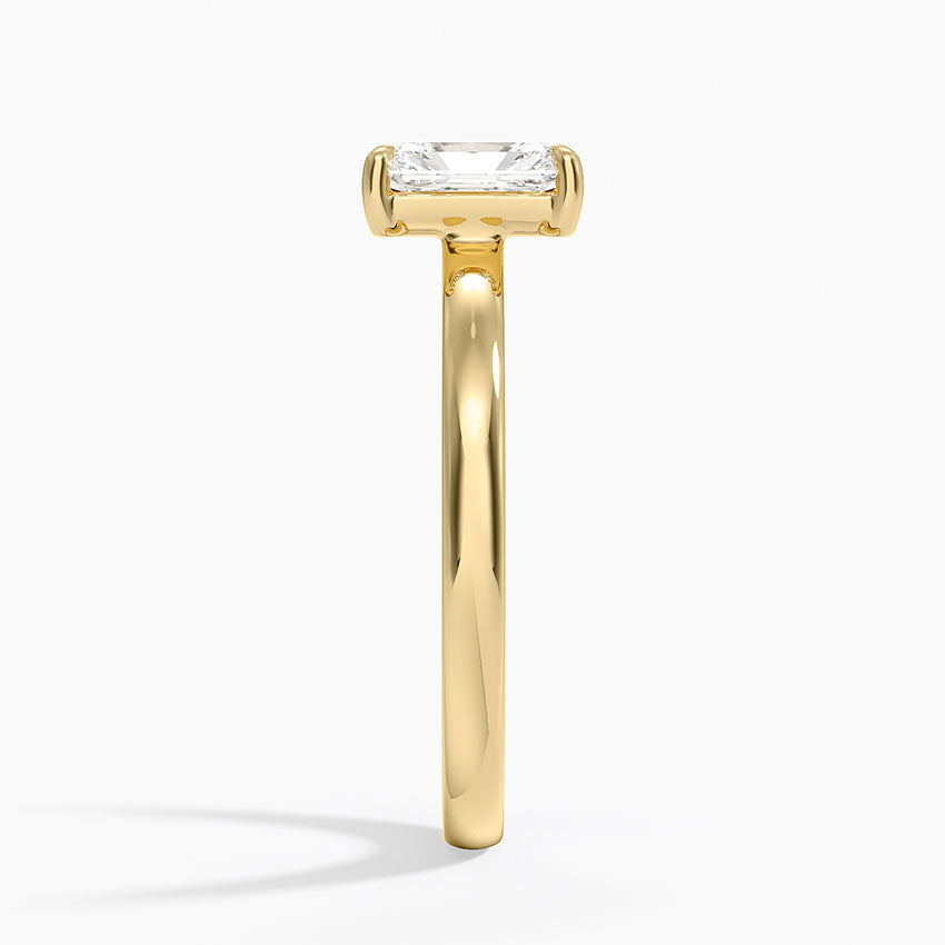 Alice Solitaire Ring Yellow Gold 18k Radiant Engagement Ring