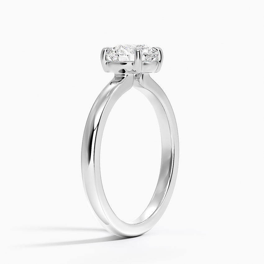 Alice Solitaire Ring Platinum Round Engagement Ring