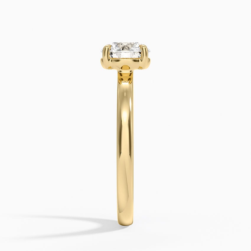 Alice Solitaire Ring Yellow Gold 18k Round Engagement Ring