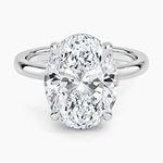 Alice Solitaire Ring Platinum Oval Engagement Ring