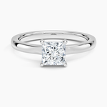 Alice Solitaire Ring Platinum Princess Engagement Ring