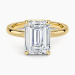 Alice Solitaire Ring Yellow Gold 18k Emerald Engagement Ring