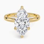 Alice Solitaire Ring Yellow Gold 18k Marquise Engagement Ring