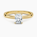 Alice Solitaire Ring Yellow Gold 18k Radiant Engagement Ring