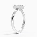 Sylvie Perfect Fit Bezel Solitaire Ring Platinum Marquise Engagement Ring