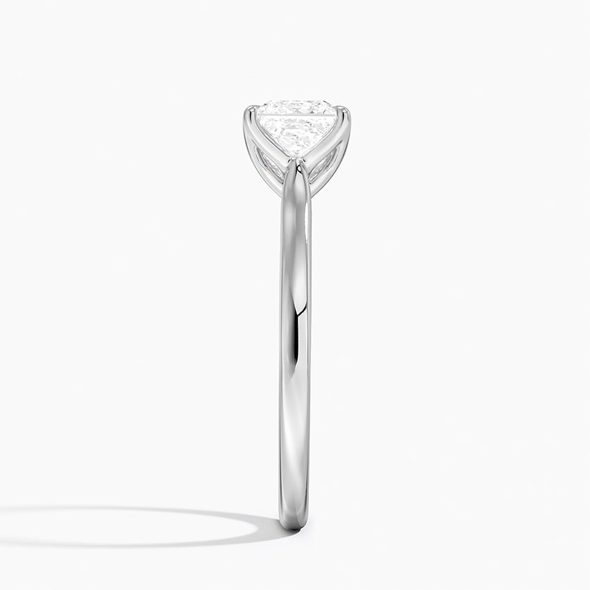 Elodie Cathedral Solitaire Ring Platinum Princess Engagement Ring