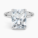 Elodie Cathedral Solitaire Ring Platinum Radiant Engagement Ring