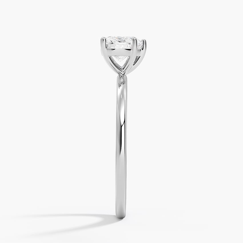 Perfect Fit 1.4mm Solitaire Ring Platinum Heart Engagement Ring