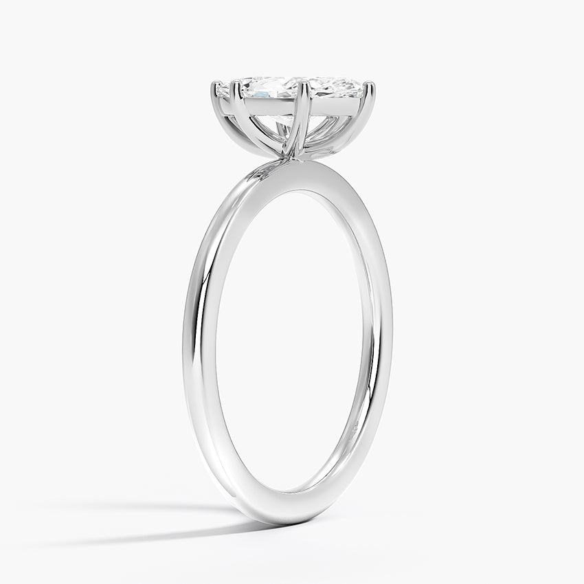 Perfect Fit 1.4mm Solitaire Ring Platinum Marquise Engagement Ring
