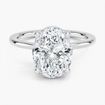 Perfect Fit 1.4mm Solitaire Ring Platinum Oval Engagement Ring