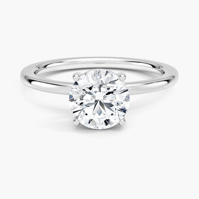 Perfect Fit 1.4mm Solitaire Ring Platinum Round Engagement Ring