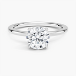 Perfect Fit 1.4mm Solitaire Ring Platinum Round Engagement Ring