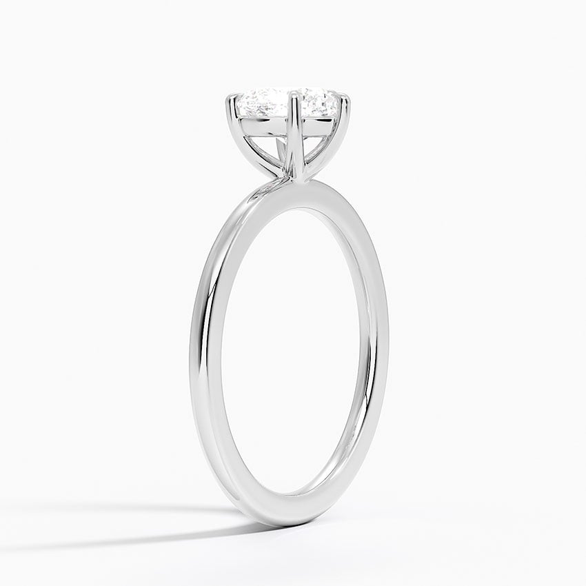 Audrey Perfect Fit 1.4mm Solitaire Ring Platinum Heart Engagement Ring