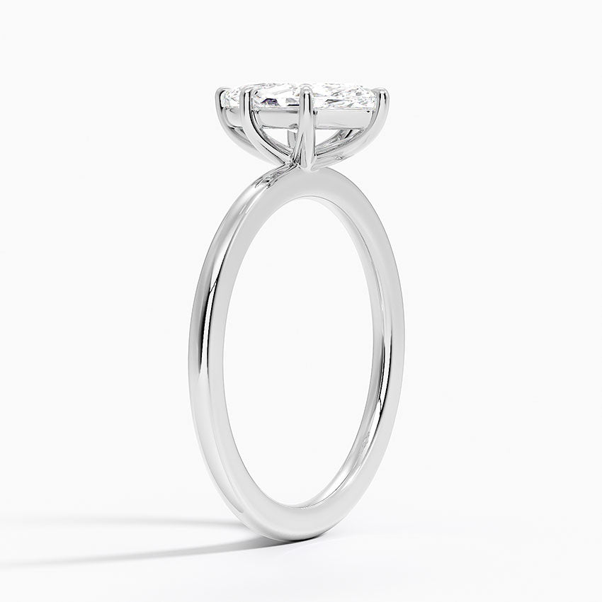 Audrey Perfect Fit 1.4mm Solitaire Ring Platinum Marquise Engagement Ring