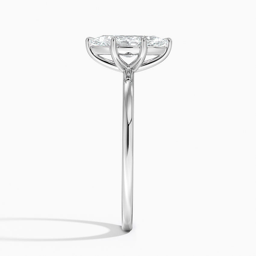 Audrey Perfect Fit 1.4mm Solitaire Ring Platinum Marquise Engagement Ring