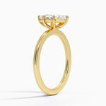 Audrey Perfect Fit 1.4mm Solitaire Ring Yellow Gold 18k Marquise Engagement Ring