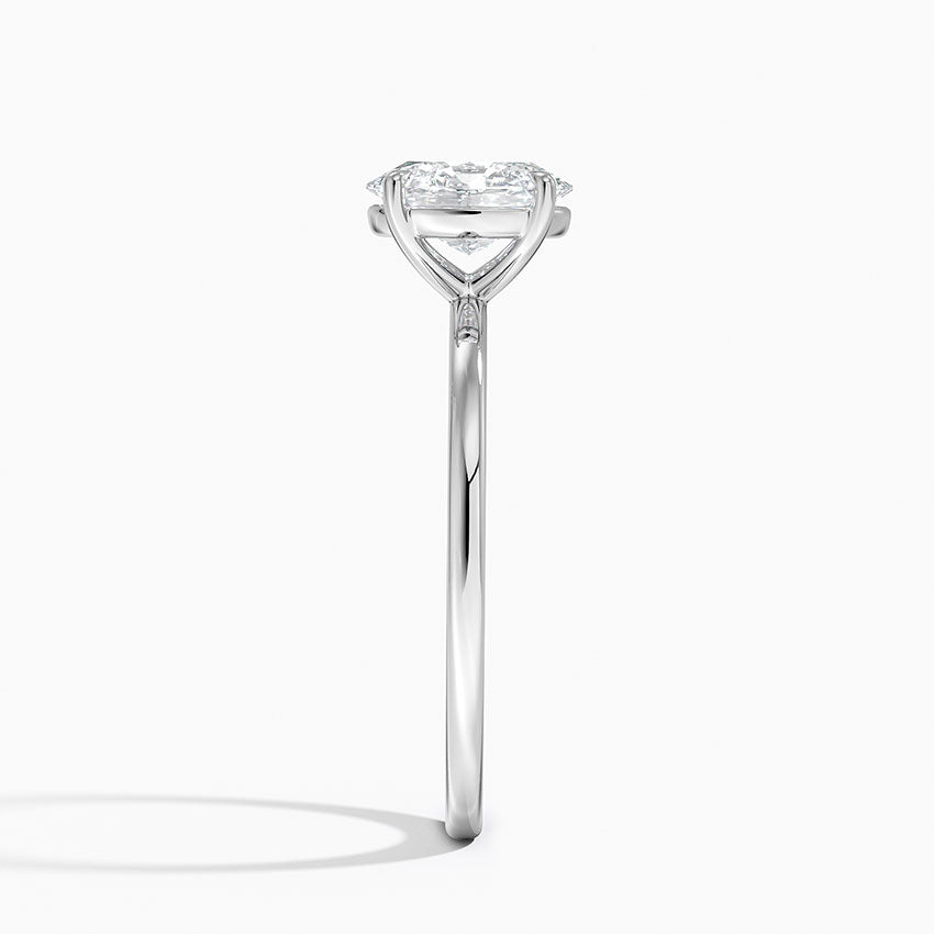 Audrey Perfect Fit 1.4mm Solitaire Ring Platinum Oval Engagement Ring