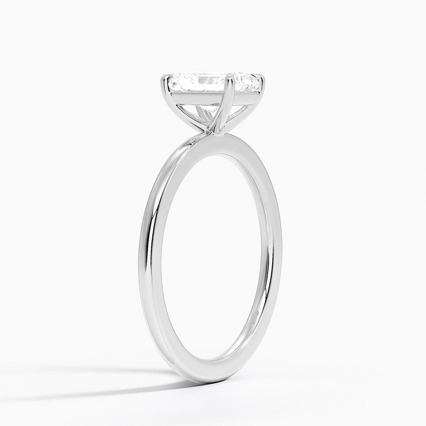 Audrey Perfect Fit 1.4mm Solitaire Ring Platinum Radiant Engagement Ring