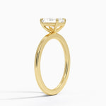 Audrey Perfect Fit 1.4mm Solitaire Ring Yellow Gold 18k Radiant Engagement Ring
