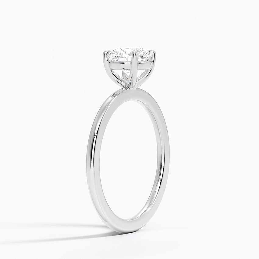 Audrey Perfect Fit 1.4mm Solitaire Ring Platinum Round Engagement Ring