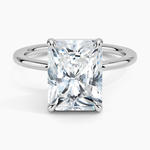 Audrey Perfect Fit 1.4mm Solitaire Ring Platinum Radiant Engagement Ring