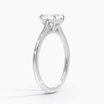 1.4mm Provence Solitaire Ring Platinum Asscher Engagement Ring