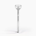 1.4mm Provence Solitaire Ring Platinum Asscher Engagement Ring