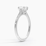 1.4mm Provence Solitaire Ring Platinum Cushion Engagement Ring