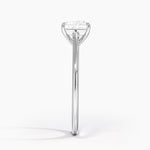 1.4mm Provence Solitaire Ring Platinum Princess Engagement Ring