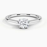 1.4mm Provence Solitaire Ring Platinum Round Engagement Ring