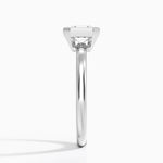 Julietta Bezel Solitaire Ring Platinum Asscher Engagement Ring