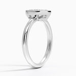 Julietta Bezel Solitaire Ring Platinum Marquise Engagement Ring
