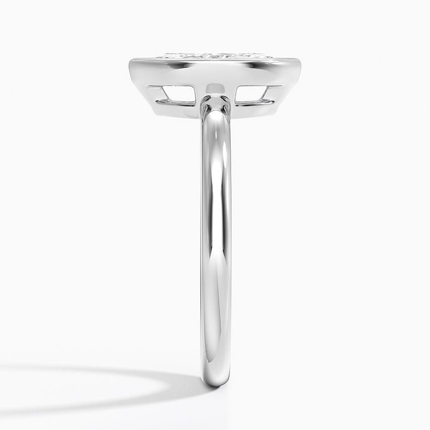 Julietta Bezel Solitaire Ring Platinum Marquise Engagement Ring