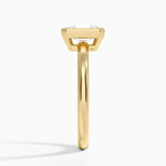 Julietta Bezel Solitaire Ring Yellow Gold 18k Radiant Engagement Ring