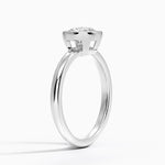 Julietta Bezel Solitaire Ring Platinum Round Engagement Ring