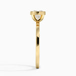 Noemi Bezel Ring Yellow Gold 18k Cushion Engagement Ring