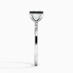 Noemi Bezel Ring Platinum Princess Engagement Ring