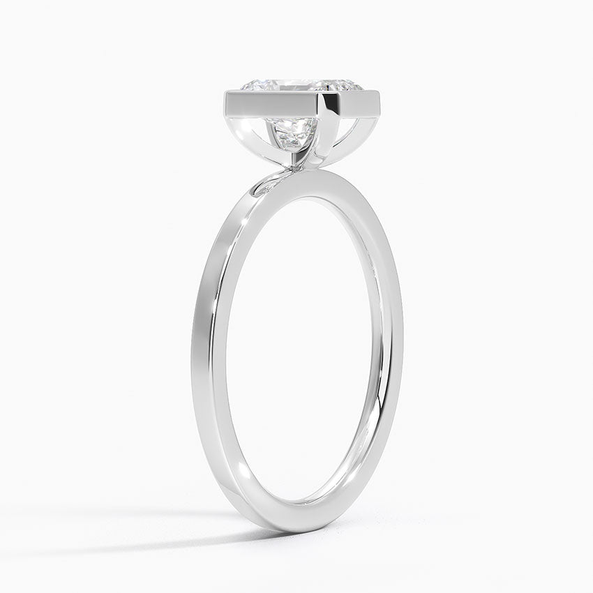 Noemi Bezel Ring Platinum Radiant Engagement Ring