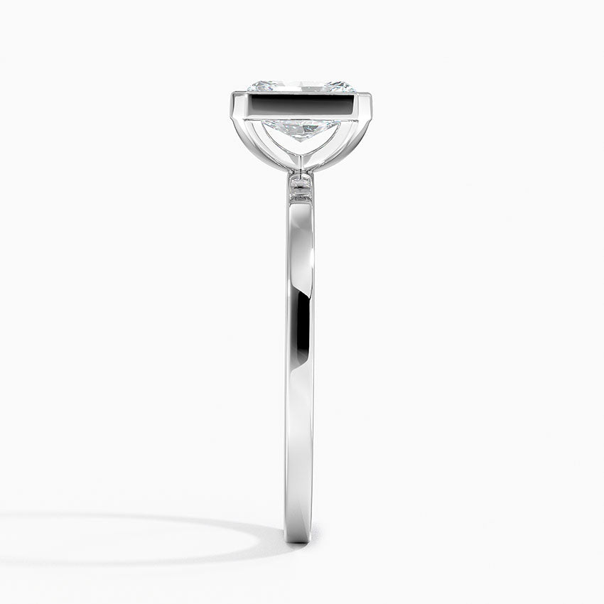 Noemi Bezel Ring Platinum Radiant Engagement Ring