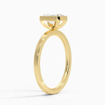 Noemi Bezel Ring Yellow Gold 18k Radiant Engagement Ring