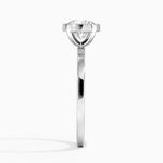 Noemi Bezel Ring Platinum Round Engagement Ring