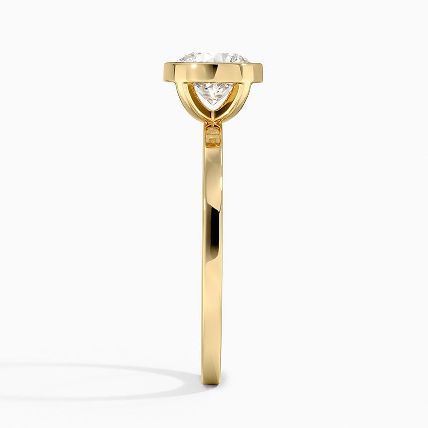 Noemi Bezel Ring Yellow Gold 18k Round Engagement Ring