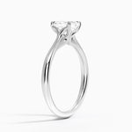 Freesia Cathedral Solitaire Ring Platinum Asscher Engagement Ring
