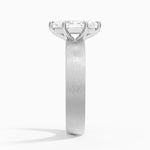 Peyton 4mm Satin Finish Solitaire Ring Platinum Marquise Engagement Ring