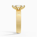 Peyton 4mm Satin Finish Solitaire Ring Yellow Gold 18k Marquise Engagement Ring