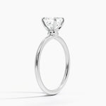 Entwined Solitaire Ring Platinum Asscher Engagement Ring