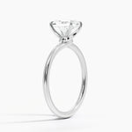 Entwined Solitaire Ring Platinum Radiant Engagement Ring