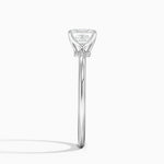 Petite Elodie 1.5mm Ring Platinum Asscher Engagement Ring